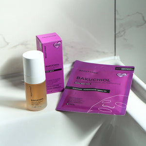 BEAUTYPRO Bakuchiol Daily Serum lifestyle shot — gentle natural retinol alternative for all skin types