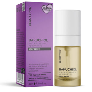 BEAUTYPRO Bakuchiol Daily Serum box — natural retinol alternative vegan Korean skincare 30ml