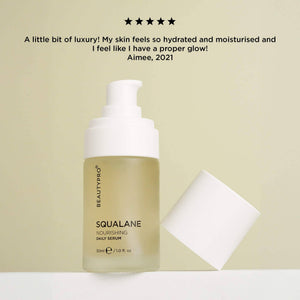 BEAUTYPRO Squalane serum five star rated — customer review nourishing daily face serum for glow
