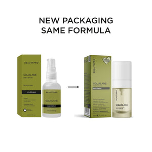 BEAUTYPRO Squalane serum new packaging same formula — updated design same nourishing plant-based daily serum