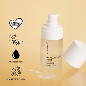BEAUTYPRO Hyaluronic Acid Daily Serum — Korean made, vegan, water-free and planet-friendly hydrating face serum